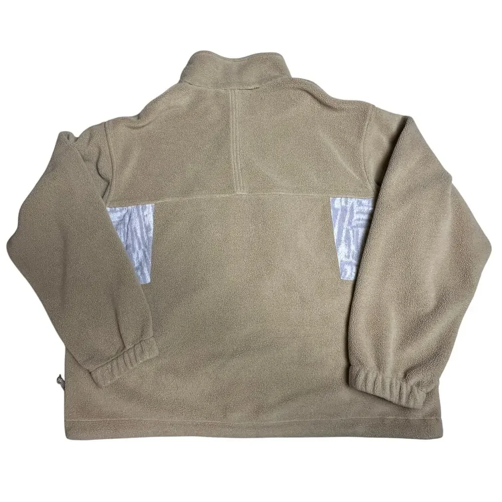 Nike ACG Fleece Jacket Mens L Tan Beige Full Zip Y2K Outdoor Gorpcore